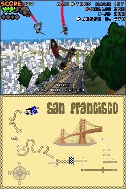 Tony Hawk en action sur Nintendo DS