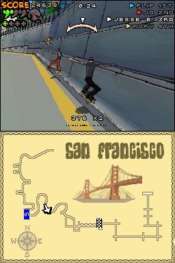 Tony Hawk en action sur Nintendo DS