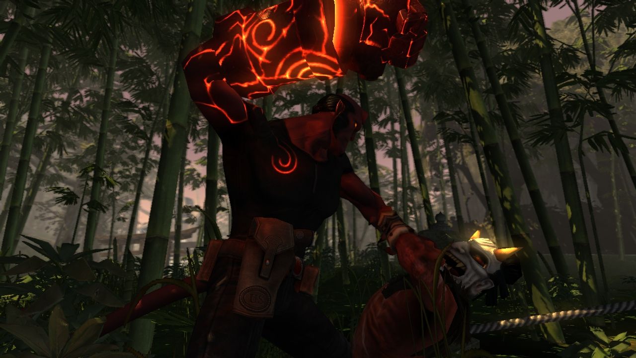 Hellboy en pleine action