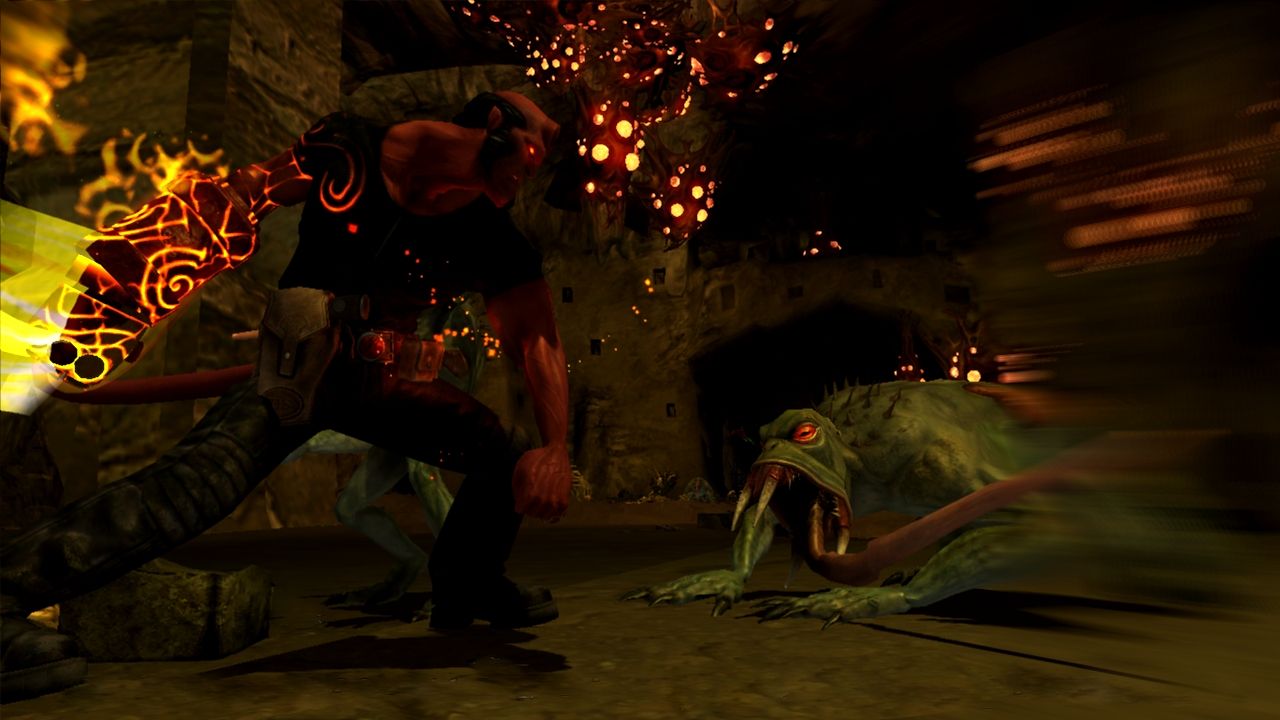 Hellboy en pleine action