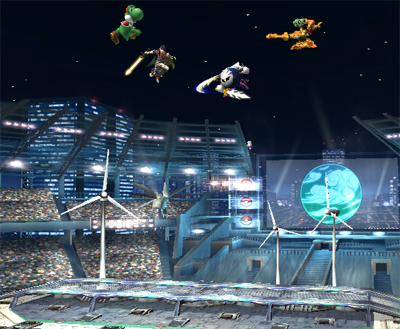 Super Smash Bros. Brawl façon Mario Sunshine