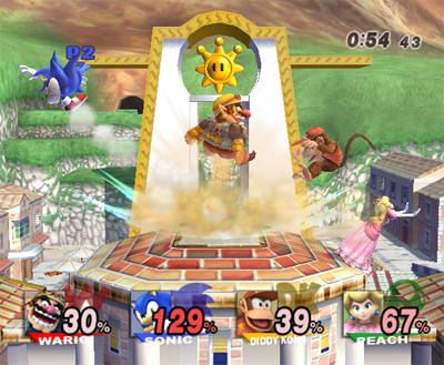 Super Smash Bros. Brawl dans le mille