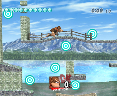 Super Smash Bros. Brawl dans le mille