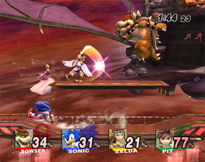 Super Smash Bros. Brawl en  mode spectateur