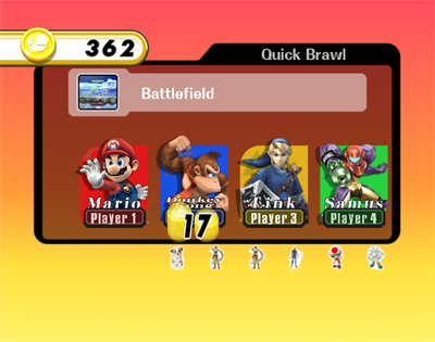 Super Smash Bros. Brawl en  mode spectateur