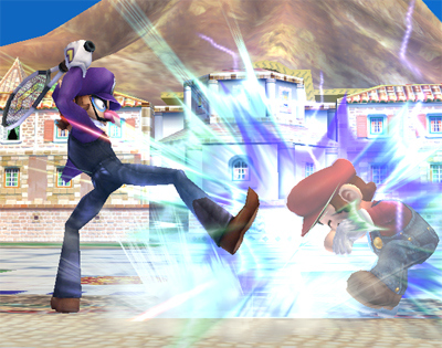 Waluigi et Stafy dans Super Smash Bros. Brawl