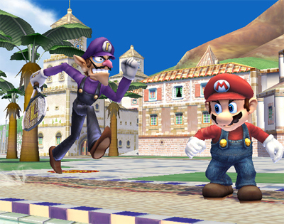 Waluigi et Stafy dans Super Smash Bros. Brawl