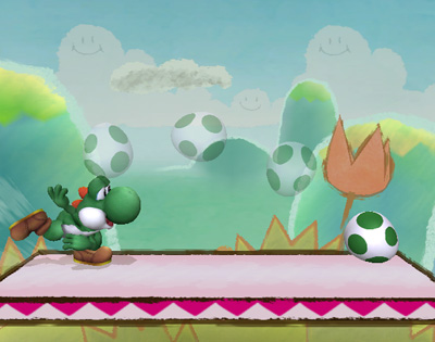 SSBB : Yoshi et les oeufs