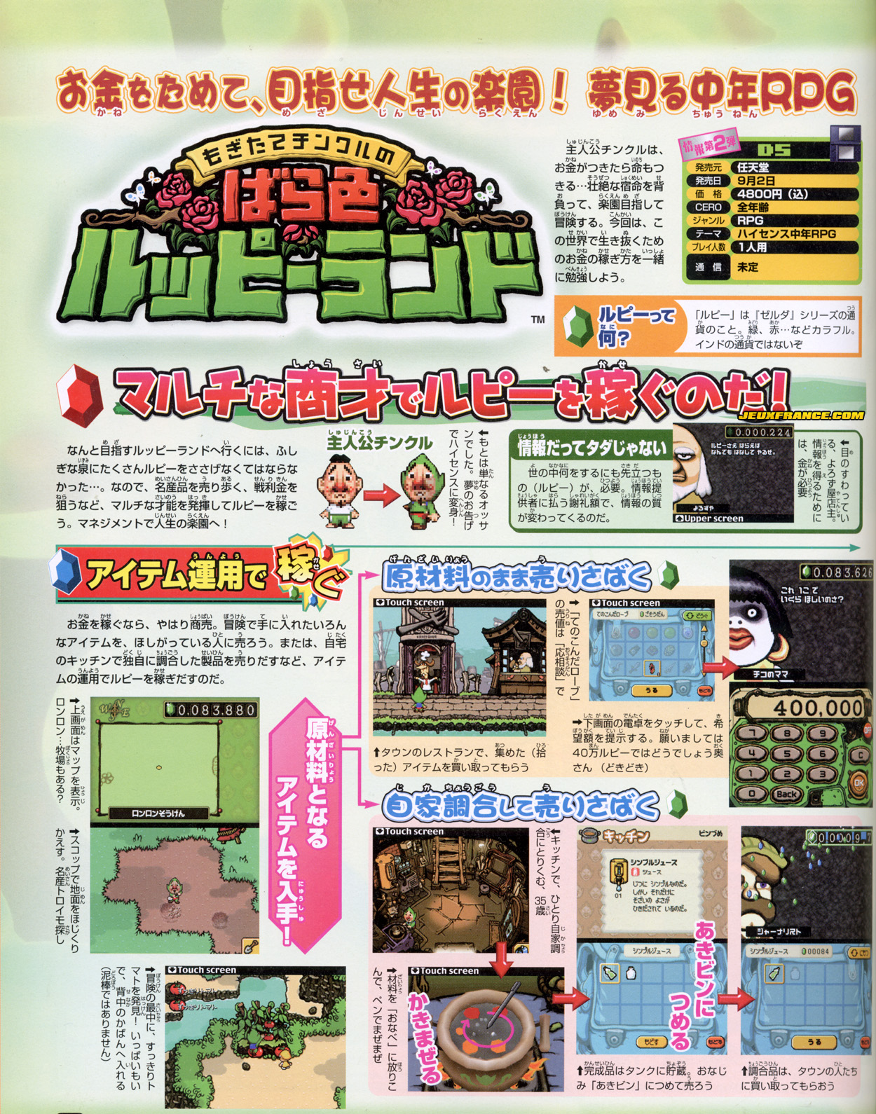 Tingle RPG : encore des images