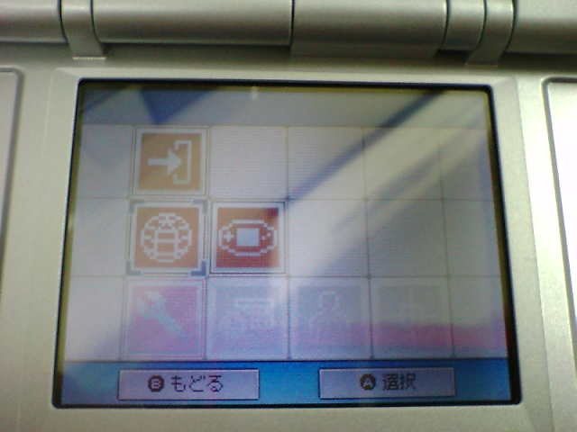 Nintendo DS : photos des menus