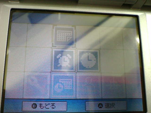 Nintendo DS : photos des menus