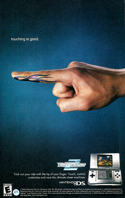 Publicités papiers Nintendo DS