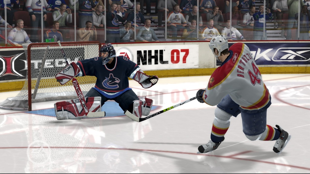 NHL 07 devant le filet