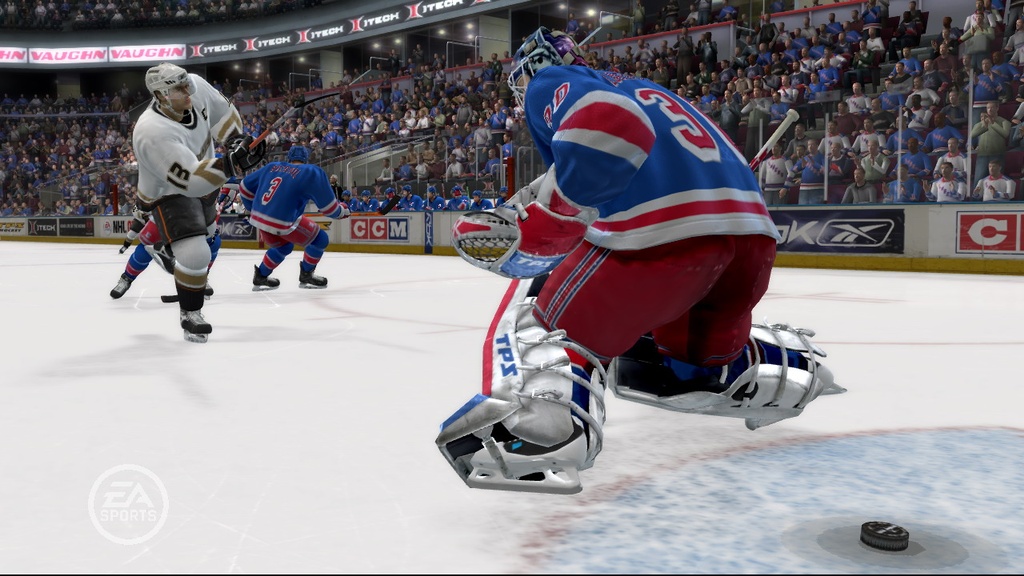 NHL 07 devant le filet