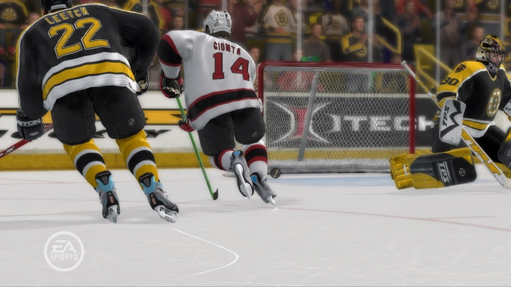 NHL 07 devant le filet