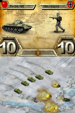 4 screens pour Panzer Tactics DS