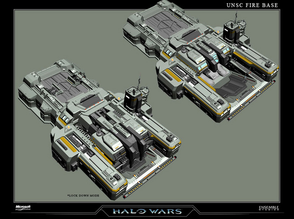 Halo Wars : deux unités en artworks