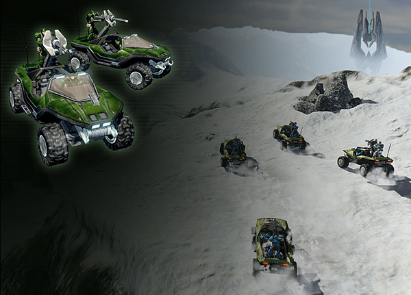 Halo Wars : deux unités en artworks