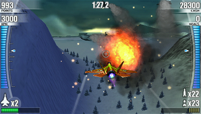 After Burner PSP en plein ciel