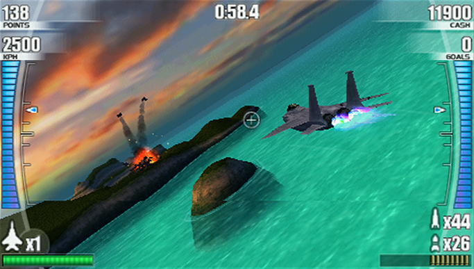 After Burner PSP en plein ciel
