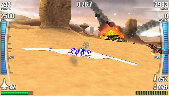 After Burner PSP en plein ciel