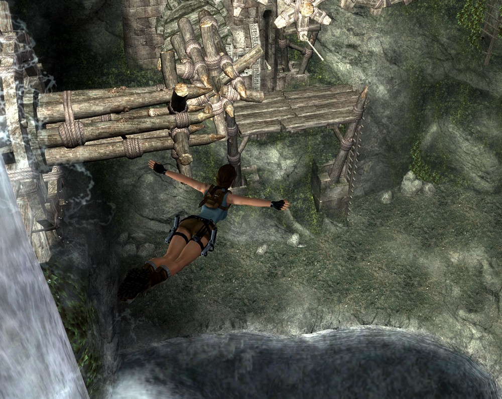 Lara Croft s'exécute en images