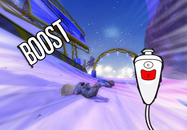 SSX Blur fait des figures