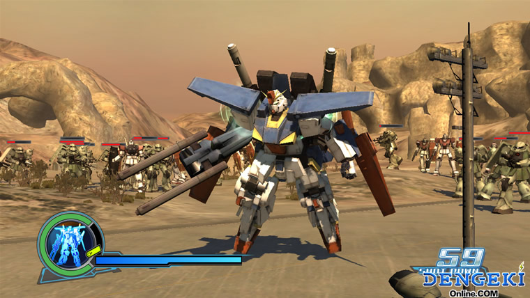 Gundam Muso en plein combat