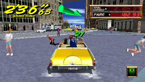 Crazy Taxi entre en piste sur PSP