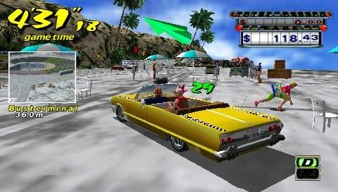 Crazy Taxi fonce sur PSP