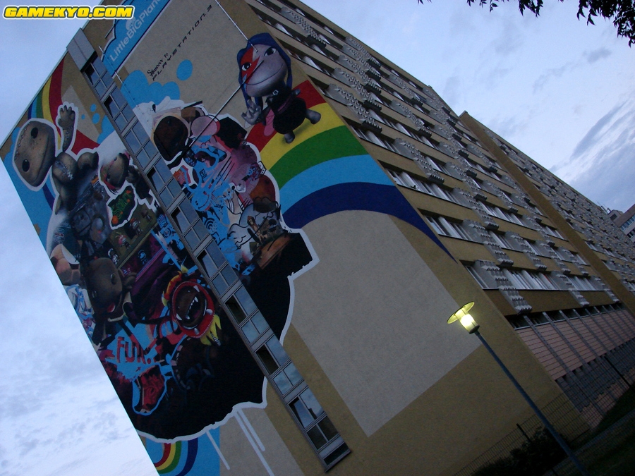 LittleBigPlanet skin on a building in Leipzig !