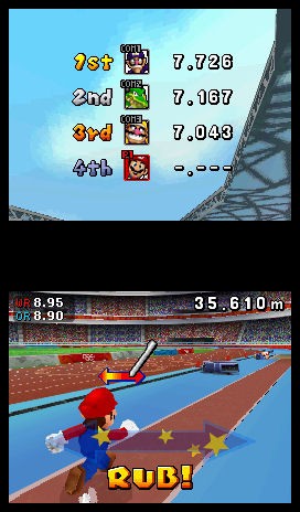 Mario & Sonic aux JO s'exhibe sur DS