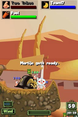 Worms : Open Warfare 2 imagé sur DS