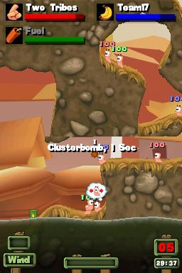 Worms : Open Warfare 2 imagé sur DS