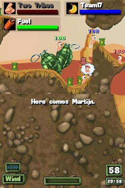 Worms : Open Warfare 2 imagé sur DS