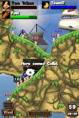 Worms : Open Warfare 2 imagé sur DS