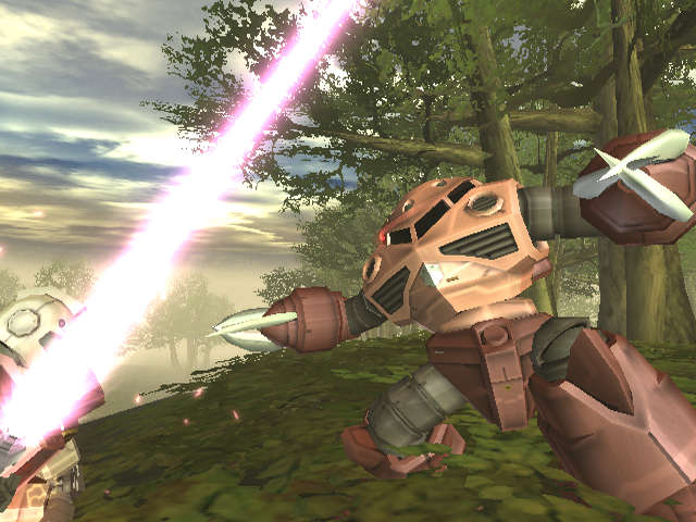 Gundam Wii en action