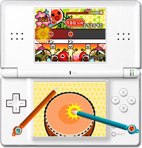 Taiko no Tatsujin DS avec 2 stylets