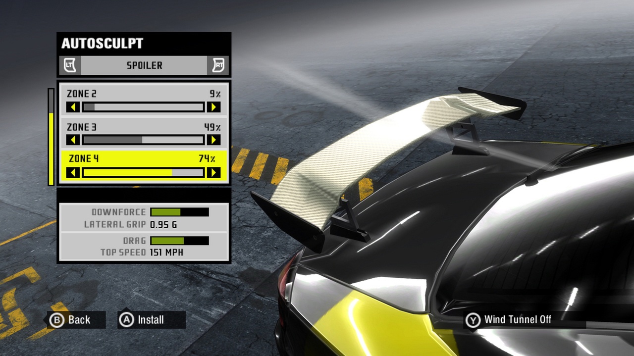 NFS ProStreet sort du garage