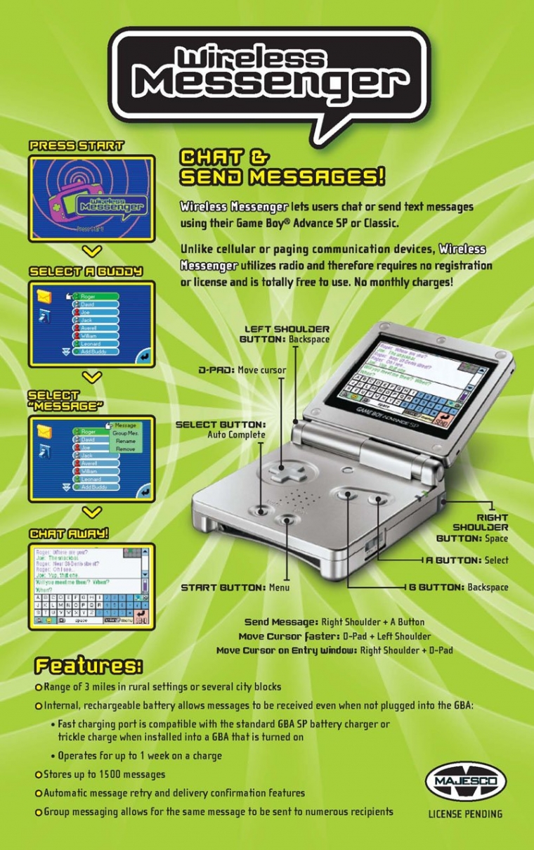 Wireless Messenger sur GBA