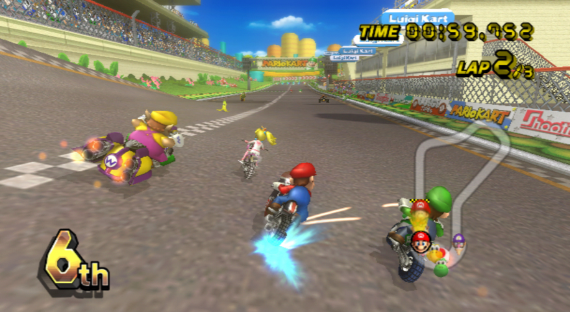 Mario Kart Wii : 6 pubs