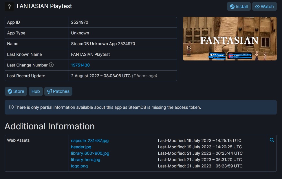 Fantasian : le portage PC/Steam en vue ?