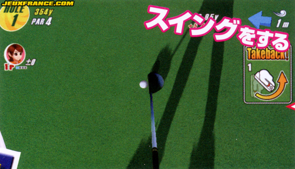Wii Love Golf sur le green