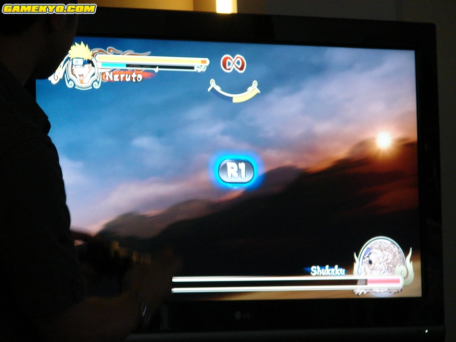 Naruto vs. Gaara dans Naruto Ultimate Ninja Storm