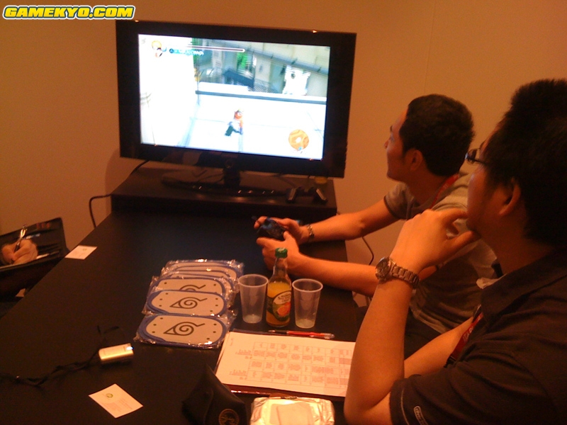 Naruto Ultimate Ninja Storm demo by Hiroshi Matsuyama at GC !