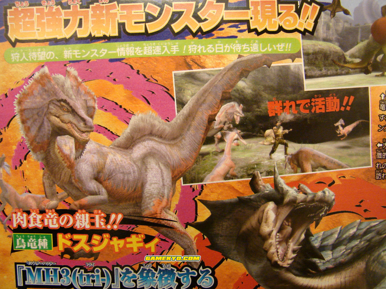 Monster Hunter 3 tri- : nouvelles images du Shonen Jump
