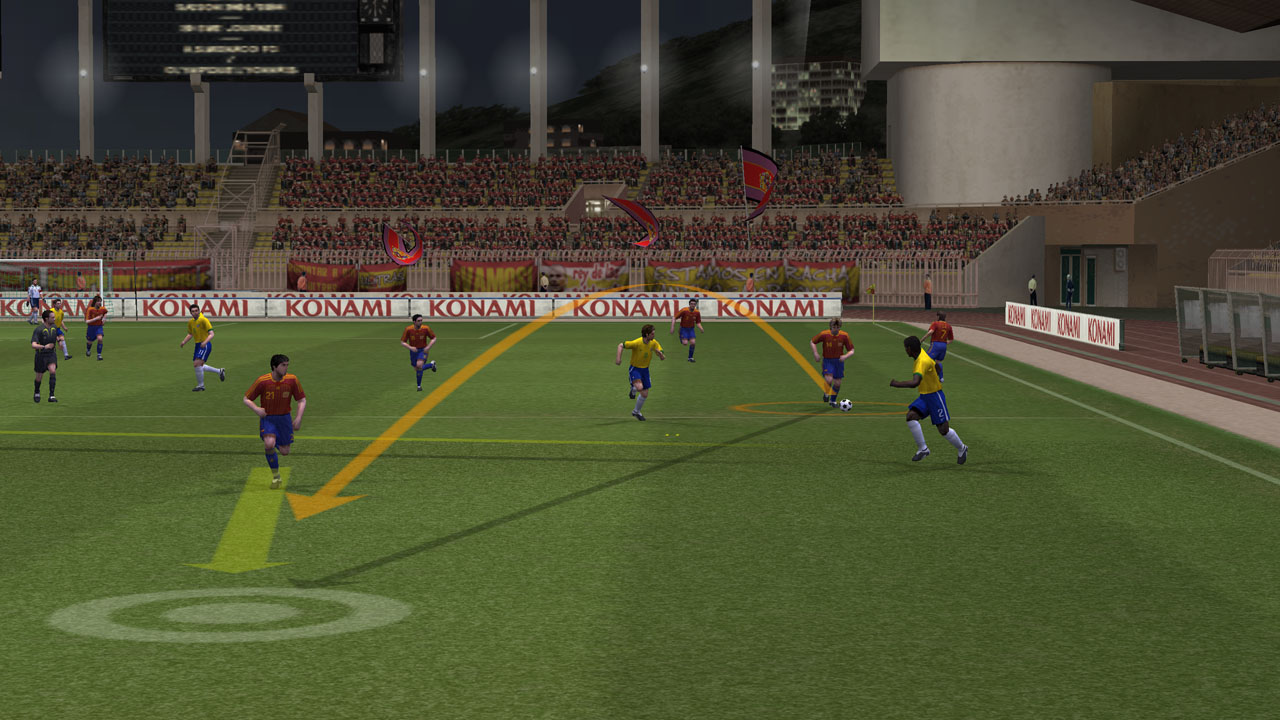 Pro Evolution Soccer 2008 en action