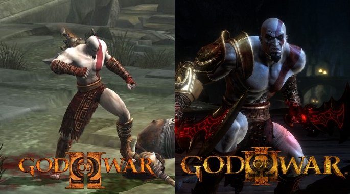 God of War III, comparé en images avec GoW II