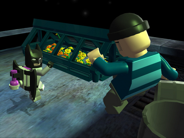 Lego Batman fait un signe