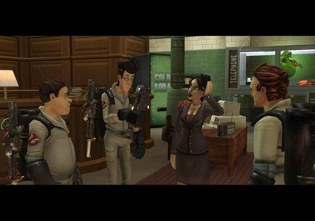 Alissa Milano on Wii in Ghostbusters